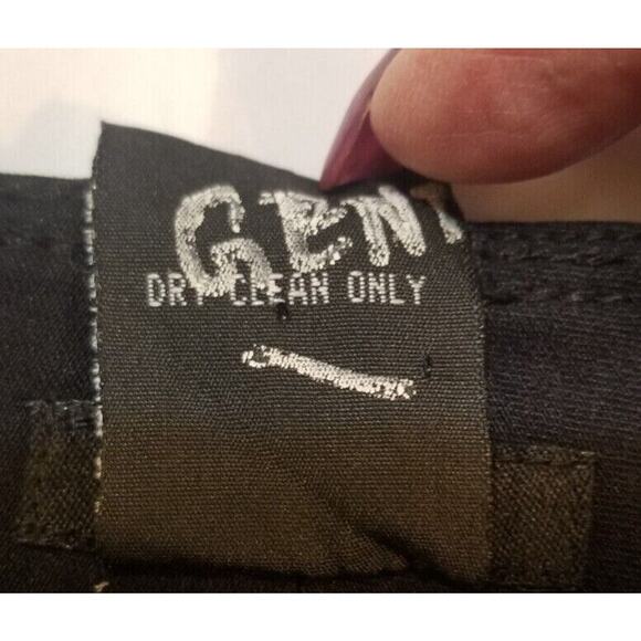 Sele Black Bermuda Shorts Nylon Rayon Spandex Button Zip Hook Eye Close Size 5/6 - Picture 7 of 8